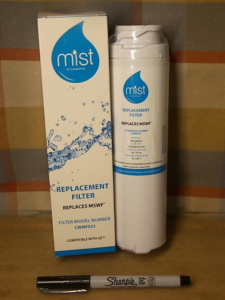 GE MSWF, 101820A, 101821B, 101821-B Refrigerator Water Filter